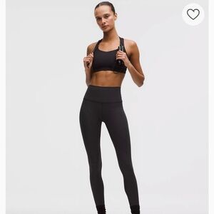 lululemon athletica Black wunder train Leggings inseam 25